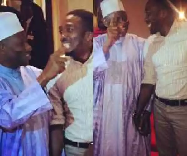 Comedian Bovi Shares Photo With Dr Goodluck Jonathan To Celebrate Him At 58